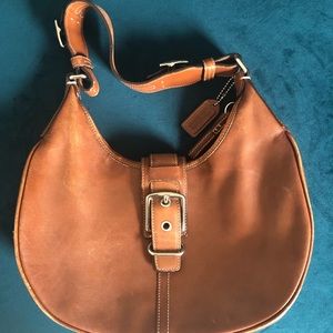 Coach brown leather purse